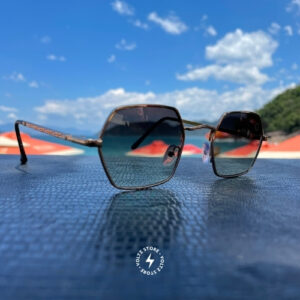 Santorini – Dourado / Lente Azul Degradê