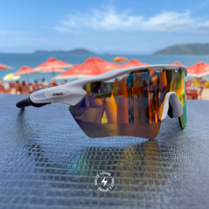 Daytona – Branco / Lente Vermelha Espelhada