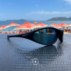 Vidigal – Preto / Lente Azul Espelhada